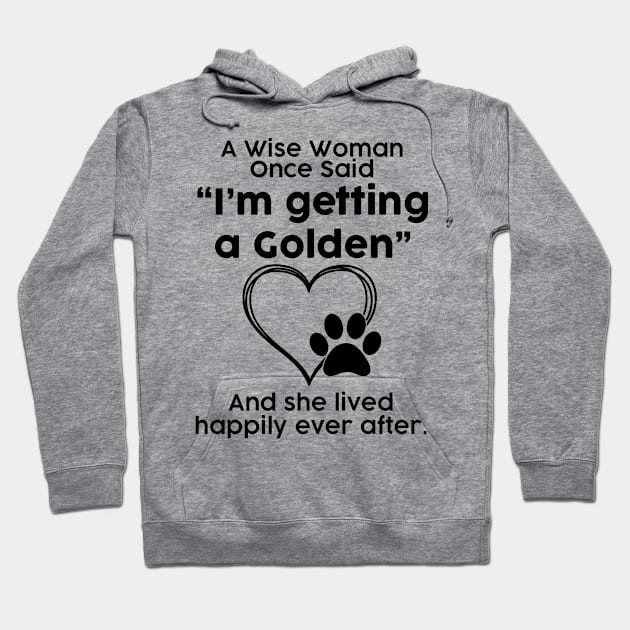 Golden crazy dog mom gift . Perfect present for mother dad friend him or her Hoodie by SerenityByAlex